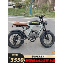 배달용전기자전거 가성비 출퇴근 배달 전기자전거 남성과 여성을위한 동일한 평면 교체 복고풍 전기 자동차 오프로드 자전거 전원 보조 배터리 자동차와 super73RX 스타, [01] 48V, [02] 18AH, [06] [1:1RX] 스포츠 버전 유압식 디스크 브레