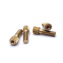 웜 베벨 기어 헬리컬 0.5M 12T 구리 긴 나사 샤프트, 12 Teeth Shaft