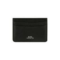 A.P.C.(아페쎄) 아페쎄 남성 안드레 로고 블랙 카드지갑 PXAWV H63028 LZZ