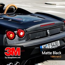 쿨제이 3M 2080-M12 무광 블랙 차량 셀프 랩핑 필름 시트지 카튜닝 ppf 카스킨 생활보호 패키지 마프로 에이버리 (2740764), 색상:기본