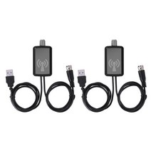 공청안테나 디지털tv안테나 tv안테나 2X HDTV 공중 증폭기 신호 부스터 TV 안테나 (USB 전원 공급 장치 키, 01 WHITE