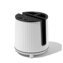 DND마켓 회전 칼 꽂이 수저통 정리대 거치대 (주)존 글로벌, 올화이트