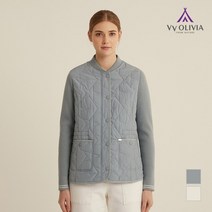 [비비올리비아] 니트 소매 별퀼팅 패딩_VVCKAXS1131
