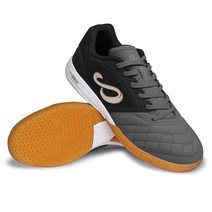 SENDA Ushuaia Club 실내 축구 코트 풋살 슈즈 유니 블랙/옐로우., 9 Women/8 Men