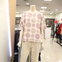 안지크 NC09 도트리본풍기인견블라우스 DE2BL5540