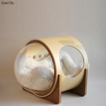 캡슐 침대 2층 성인 다기능 철제 CatsCity 목제 UFO 캣츠 사계절 공통 투명, 01 현물(매트포함), 01 63x40x40cm