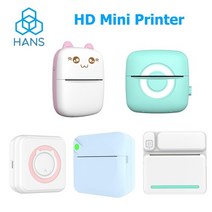 휴대용 감열식 열전사 프린터 사진 라벨 인쇄 iOS 안드로이드 블루투스 57mm, C9 블루 1롤, 중국