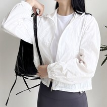 바람막이 자켓 간절기 베이직 스트링 긴팔 점퍼 스포츠 요가 바람막이 점퍼