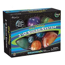 Great Explorations 3-D Solar System Glow In The Dark Ceiling Hanging Kit 3D Planets and Star Sticker, 1