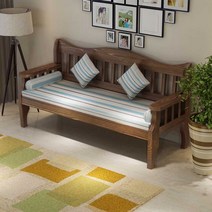 편백나무소파 실내 피톤치드 통원목 긴의자 정원 벤치, 160x58x90cm 블루