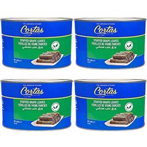 Cortas Stuffed Grape Leaves 코타스 스터프 그레이프 리브즈 포도잎 14oz(400g), 4팩