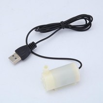 소형수중펌프 DC 3-6V USB 1M 잠수정 워터 펌프 음소거 미니 물고기 연못 수족관 탱크 분수 정원용 마이크로 흡입, [01] white