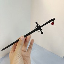 펑크 루비 펜던트 칼 머리핀 복고풍 여성을 중국 간단한 헤어 스틱 헤어 스타일 헤어 접시 액세서리 2022