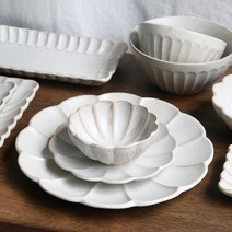 시노기 꽃잎 접시 다양한 종류 공기 대접 볼, 사각접시(대20cm)1P