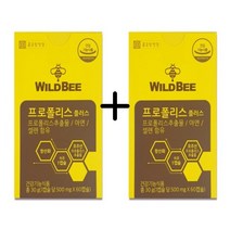 종근당 프로폴리스 아연C 염증 보조제 면역력 높이는 영양제 500mg x 60캡슐 2개