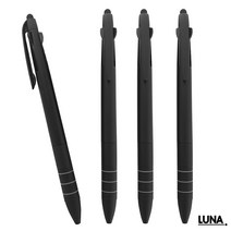 루나 무광 블랙 3색 스마트터치펜 국산잉크1.0mm 20개 잘써지고 샤이니한 나만의 특별한 삼색볼펜