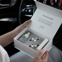 DU_새차 선물 오퍼스 명품 차량용 방향제 송풍구 더블 (+ 쇼핑백 증정), 메탈실버+THANK YOU:베이