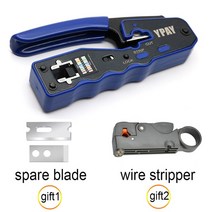 YPAY rj45 crimper 네트워크 도구 플라이어 cat5 cat6 8p rg rj 45 이더넷 케이블 스트리퍼 프레스 와이어 클램프 집게 rg45 lan, [02] SET B