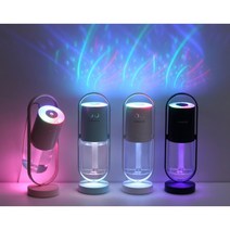 감성 캠핑 LED 노래방조명 초음파 가습기 안개 통세척 회사 책상용 가성비, 핑크