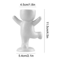 나무화분 큰화분 특이한화분 대형사각화분 예쁜화분 옥상화분 부직포화분 거실대형화분 미니정원 홈가드닝 벽걸이화분 베란다화분 크리 에이 티브 휴머노이드 세라믹 화분 식물 냄비 15, 협력사, 에이1