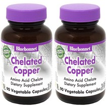 블루보넷 킬레이트 구리 영양제 90베지캡슐 2팩, 2개, 90개