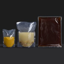 홍진포장 나일론 투명 이방 스탠드봉투 스탠딩파우치 100장 사이즈 6종 (지퍼없음), 20x26cm (1L)-100장 (장당211원)