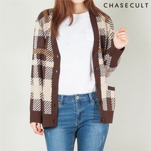 체이스컬트 여성 체크 가디건-JFRG4365C08