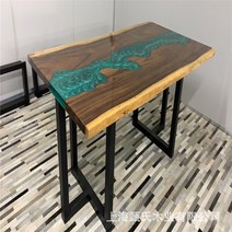 우드슬랩 수지 레진 카페 자작나무 우드슬랩테이블 우드슬랩식탁 에폭시레진 레진 에폭시 하류 실목 널빤지 호두나무 가정용 원목 차 차대 책, 노란색 900x600mm