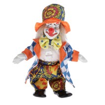 서 광대 인형 도자기 광대 인형 를위한 의상 크리스마스 선물, 16cm, 세라믹, 다색