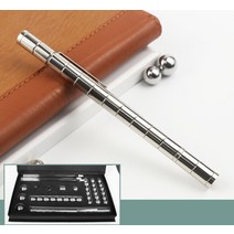 마그네틱 펜 피젯 스피너 키덜트 자석 볼펜 크리에이티브 pencil, 업그레이드 세트 - 실버 pen