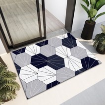 폴라도레 현관 코일매트 발매트 인테리어 북유럽 패턴 신발장 매트 발판, 7.지오메트릭(60x90cm)
