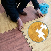 국내 EVA 우드 퍼즐 조립매트(3cmX3cm 6장 세트) 층간소음 없이 이웃과 행복하게, 우드매트그레이(31cmX31cm16개)