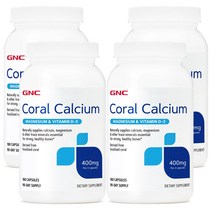 지앤씨 코랄 칼슘 180캡슐 x4, 4개