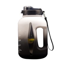 시간 마커와 휴대용 물병 물병 대용량 Leakproof BPA 무료 물 주전자는 충분한 물을 마실 수 있도록, 01 black