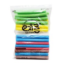이지 스틱콘 20cm 50개이지콘 퍼니콘 플레이콘 옥수수콘 콘블럭, 갈색