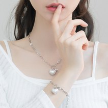 오로라 볼드 양면팔찌목걸이 세트