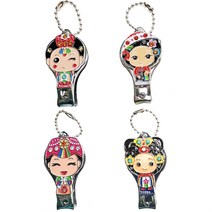 한국전통기념품 큐빅캐릭터 에칭메탈 오프너 손톱깎이(4개) 외국인선물 전통공예품 여자외국인친구선물 바이어선물 홈스테이선물 Korean souvenirs nail clipper