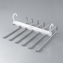 리씨상점 투웨이 6단 바지걸이, 화이트, 1개