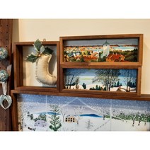 멀바우 원목 양면액자 [미니와이드] 마을상점, 4