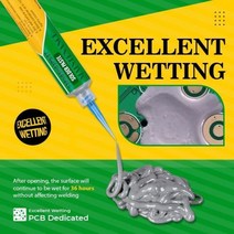 BGA 주사기 주석 솔더 페이스트 리드 Sn63pb37 용융점 183 ℃ RELIFE 35g 깨끗하지 않은 액체 플럭스