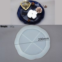 석고 실리콘 캔들 방향제 캐릭터 몰드 금형 틀 diy 재떨이 트레이 수지 에폭시 수지 보석 플레이트 접시 주조 보석 만들기 도구, 라운드 03