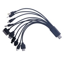 리코gr2 cctv 카메라 케이블Elistooop 10 in 1 충전기 USB 케이블 for iPod Motorola Nokia Samsung LG 데, 01 0.2 메터