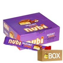 누비 헤이즐넛 앤 카라멜향 누가바 75g X 24개 X 6곽 1박스