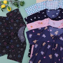 오브 찰랑찰랑~여자 냉감 캐릭터 반팔잠옷세트 쿨홈웨어 여름파자마 여름여성잠옷