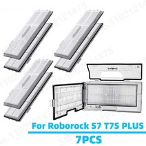Roborock S7 S70 S75 T7S PLUS 용 먼지통 교체용 부품 쓰레기통 세척 가능 HEPA 필터 로봇 진공 청소기 액세서리, [05] 1Dust Box 6 Filter, 05 1Dust Box 6 Filter