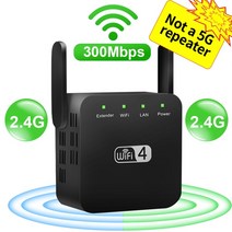 네트워크 유무선 공유기 5G 와이파이 리피터 증폭기 신호 익스텐더 네트워크 부스터 1200Mbps 5 Ghz 장거리, 02 2.4G Black_02 미국 플러그