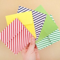 정사각 봉투 5set-옐로우
