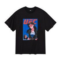 남자 여자 쿨 면 봄 반팔티 티셔츠 유에프씨 스포츠 UFC X 나무13 그래픽 릴렉스핏 티셔츠Ⅱ 블랙 U2SSU2335BK