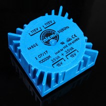 버스킹 Talema 7W Dual 7V 9V 12V 15V Imported Sealed Toroidal Transformer Audio Power Supply, 03 Dual 15V