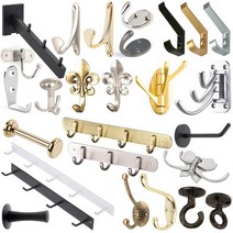 벽옷걸이 벽고정행거 후크 가방고리 모자걸이, 80.코끼리행거5단 블랙